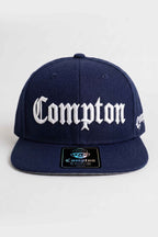 Boné Compton Aba Reta Snapback Classic Azul Marinho