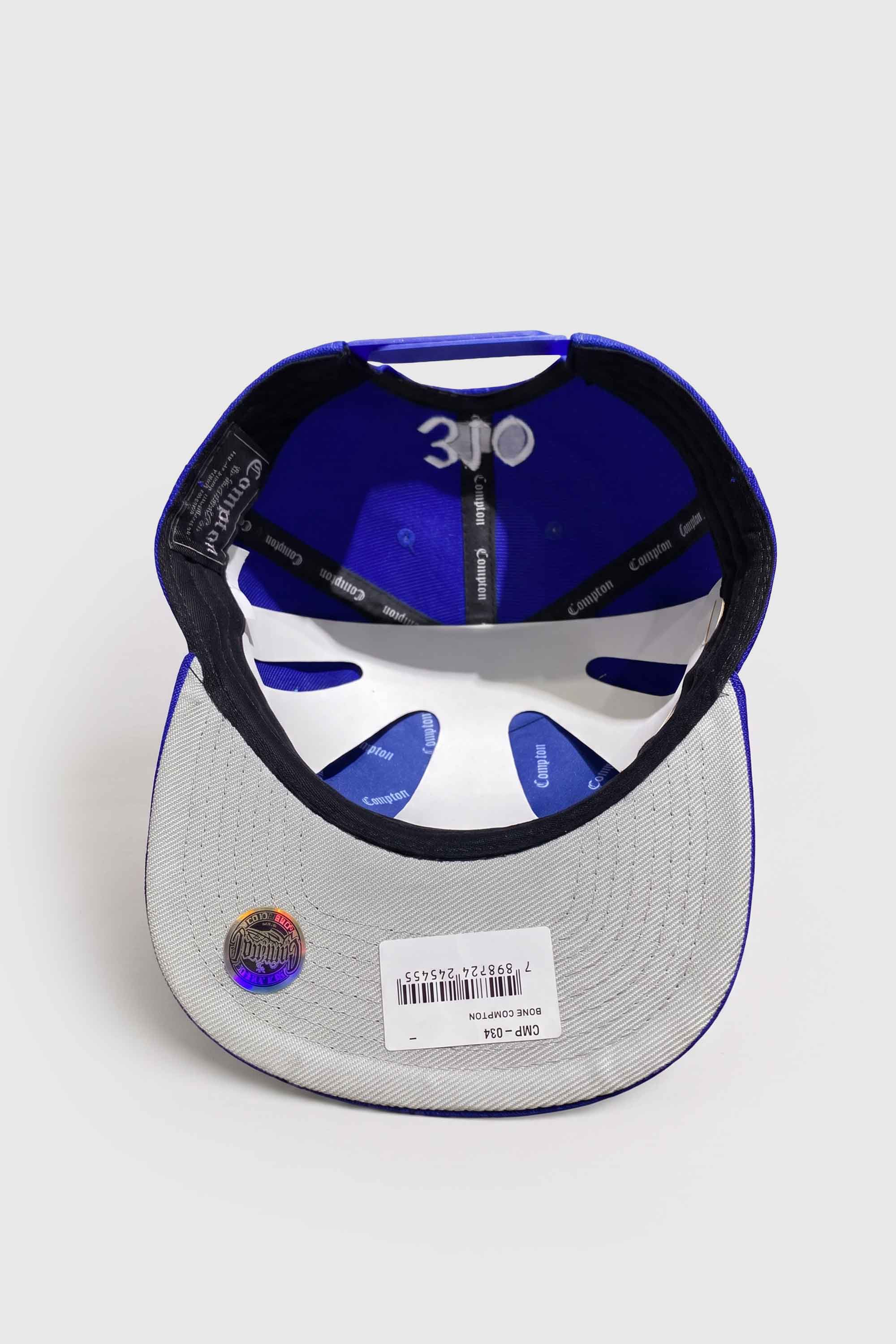 Boné Compton Aba Reta Snapback Classico Azul Royal
