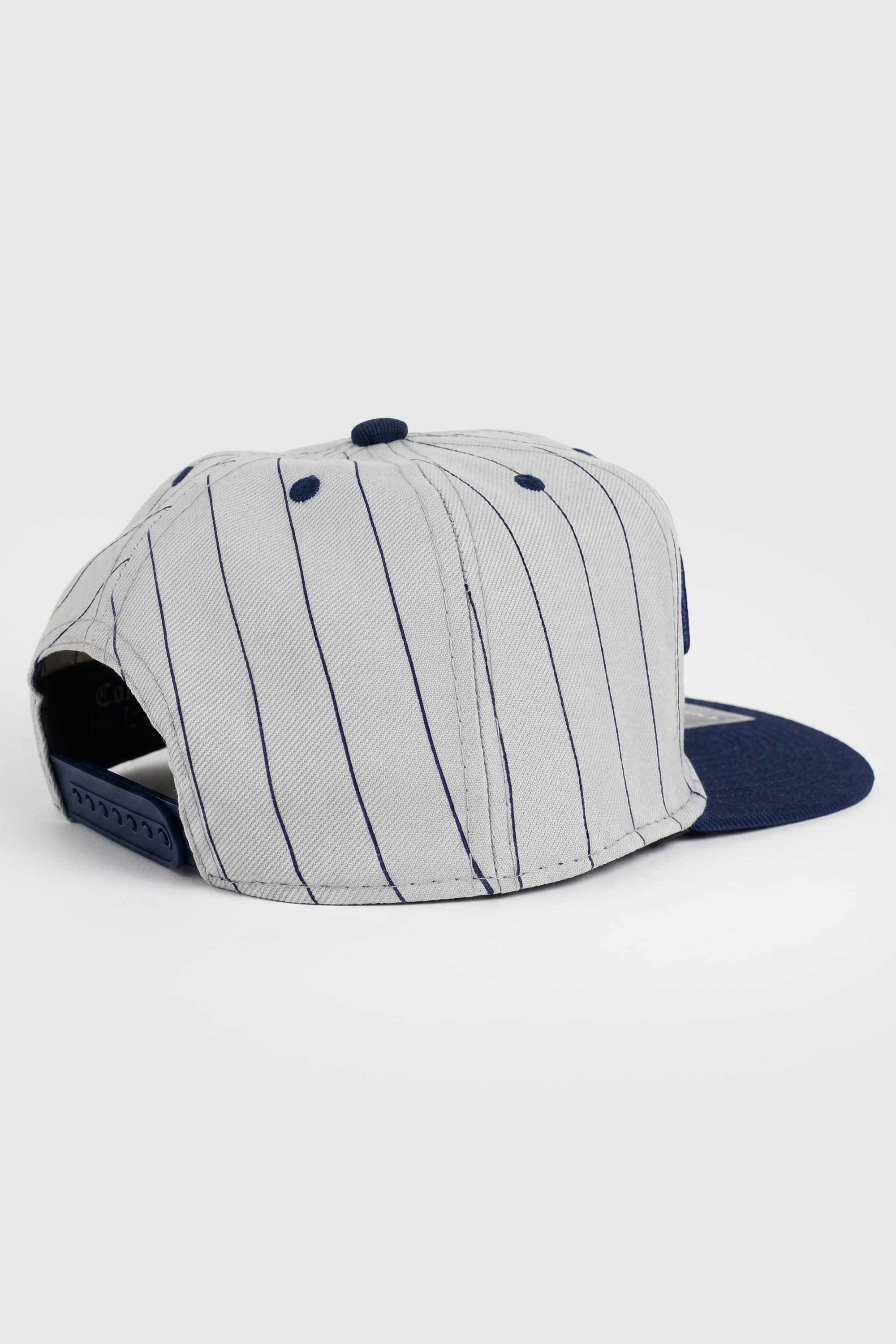 Boné Compton Aba Reta Snapback Classic Pinstripe Azul