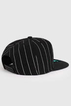 Boné Compton Aba Reta Classic Pinstripe Preto