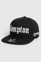 Boné Compton Aba Reta Snapback Classico - Preto