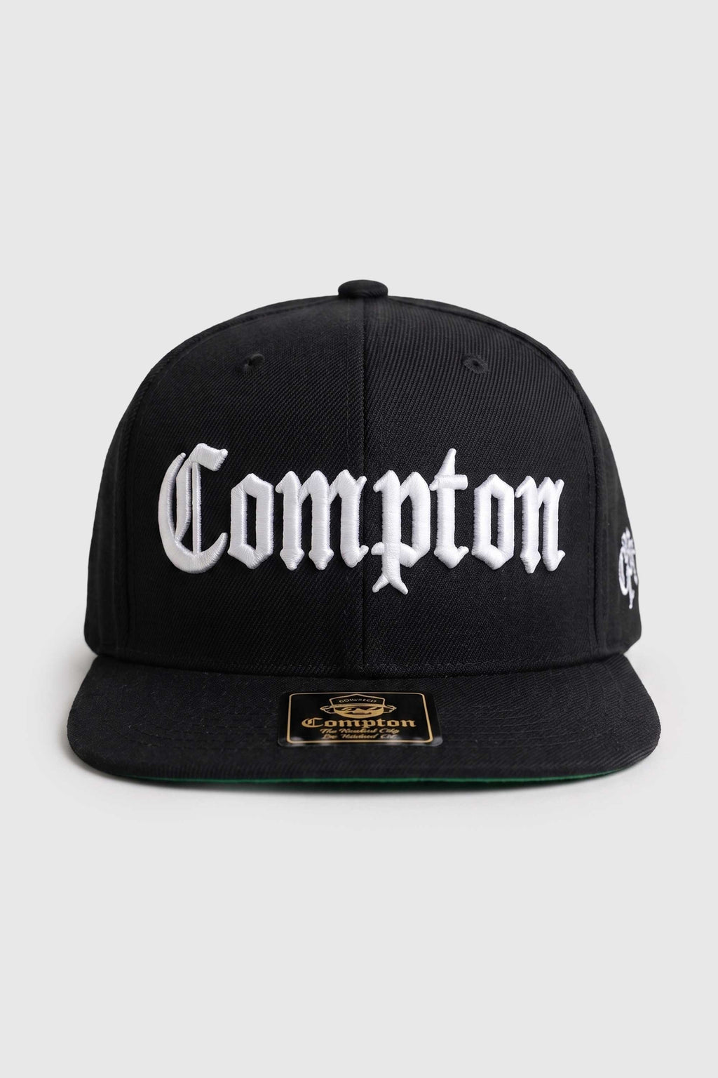 Boné Aba Reta Snapback Compton Clássico - Preto