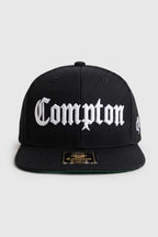 Boné Aba Reta Snapback Compton Clássico - Preto