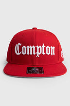 Boné Compton Aba Reta Vermelho - Estilo e Conforto Snapback Classico