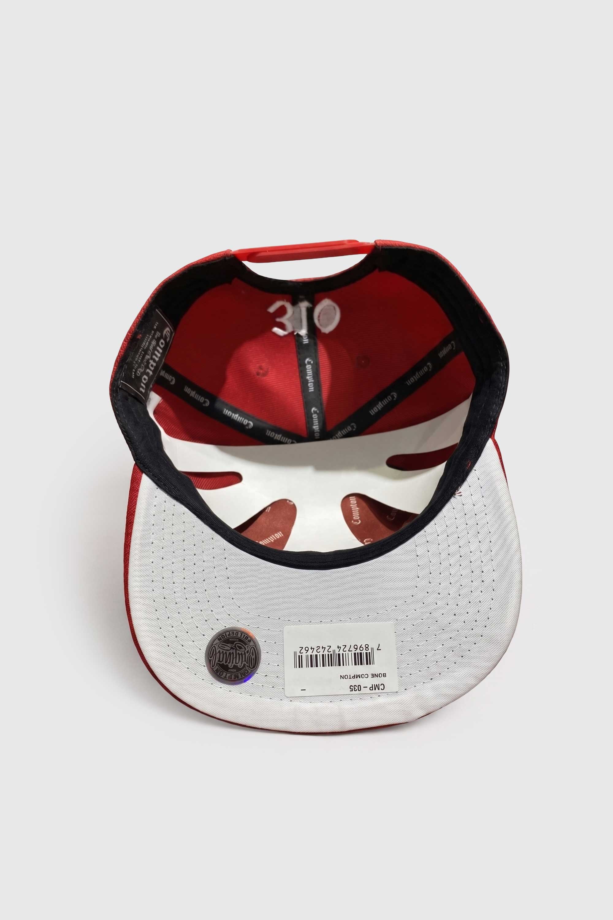 Boné Compton Aba Reta Vermelho - Estilo e Conforto Snapback Classico
