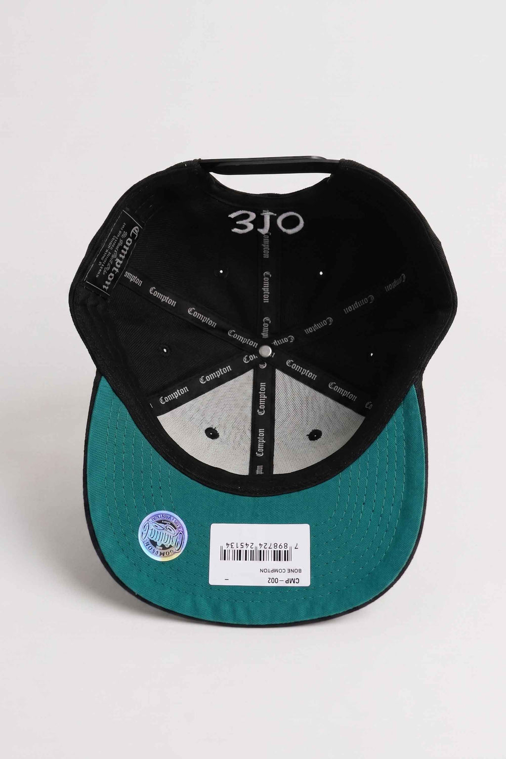 Boné Compton Aba Curva Snapback Classic Preto