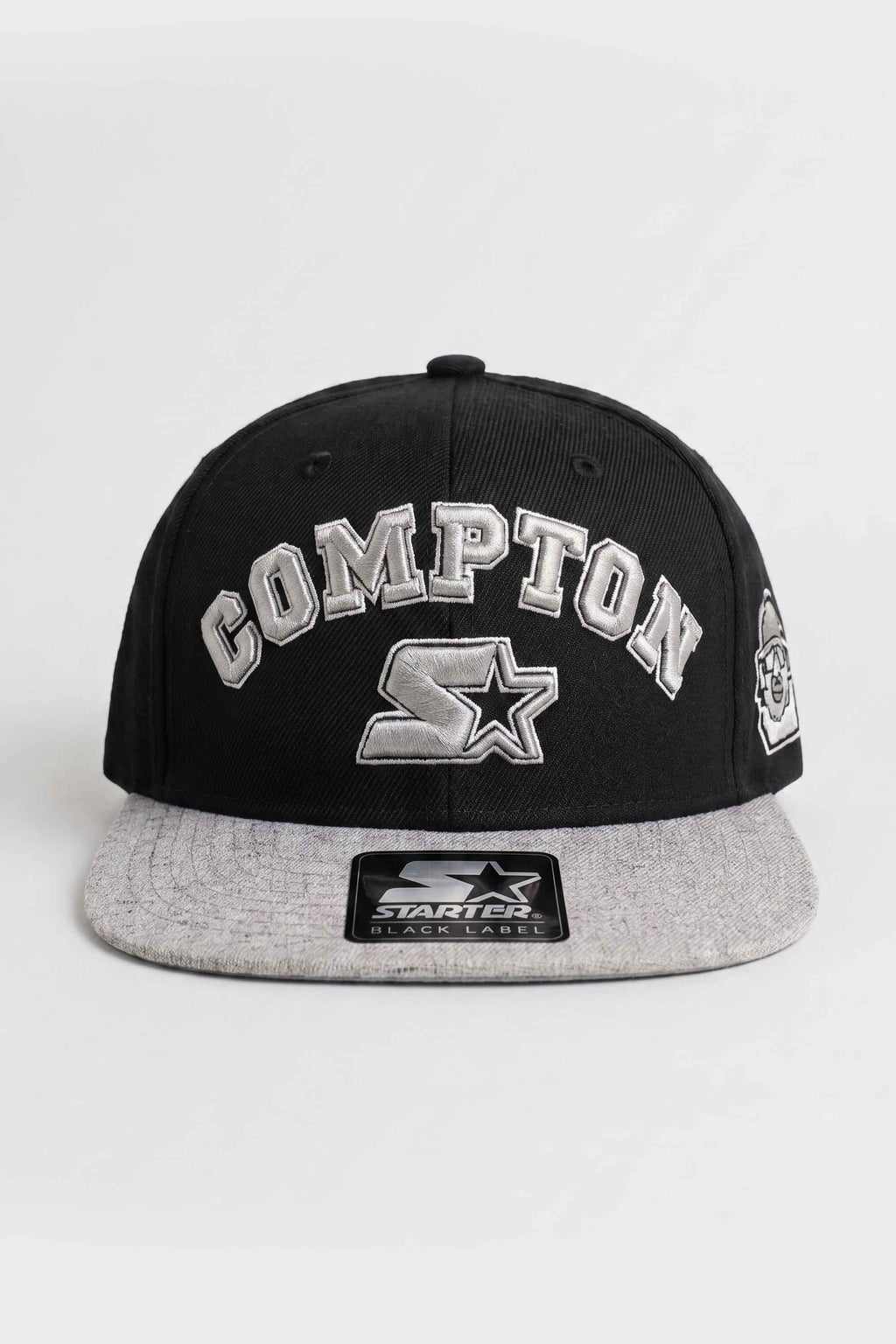 Boné Aba Reta Collab Starter X Compton Basic Preto Cinza