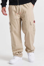 Calça Cargo Compton Balão Sarja Caqui