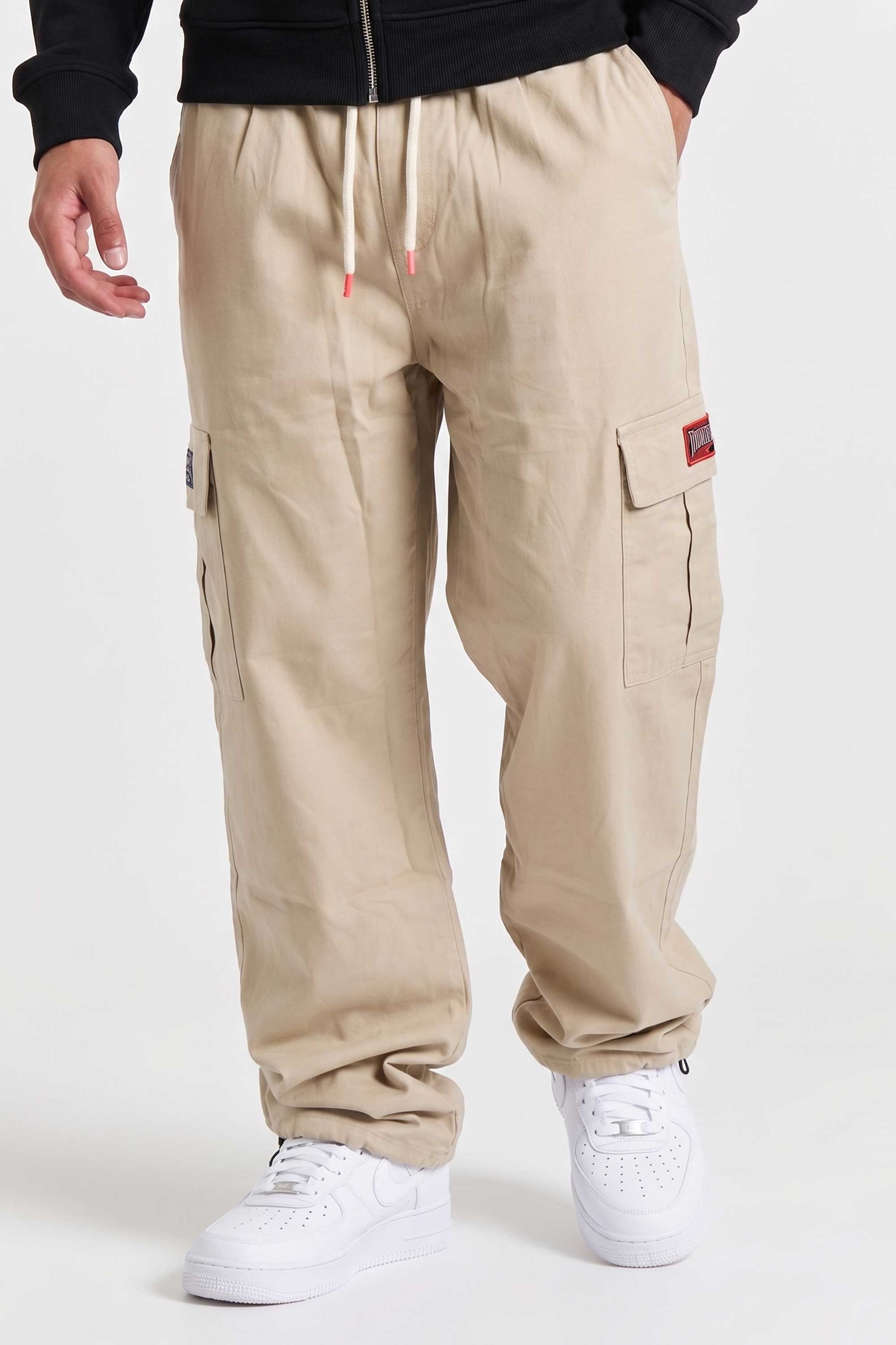 Calça Cargo Compton Balão Sarja Caqui