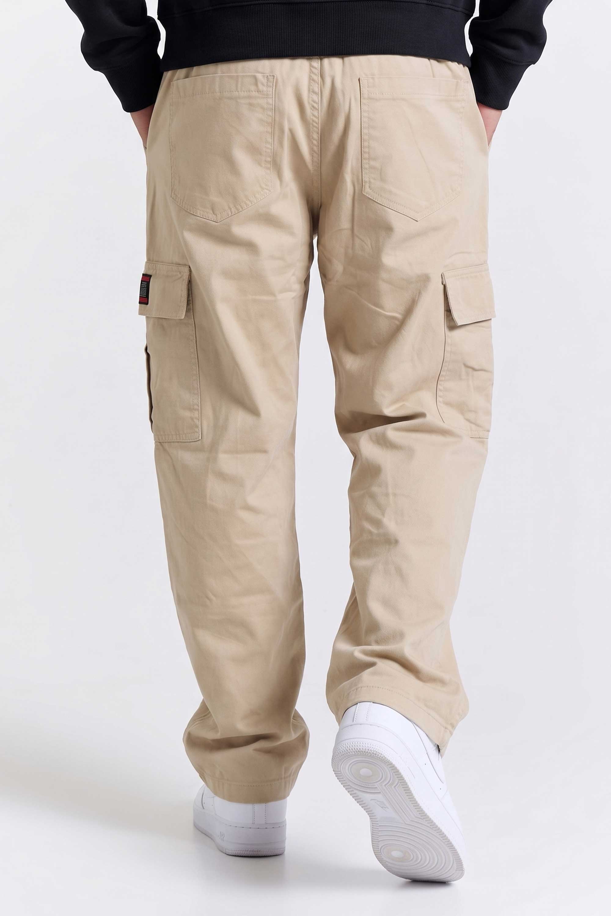 Calça Cargo Compton Balão Sarja Caqui
