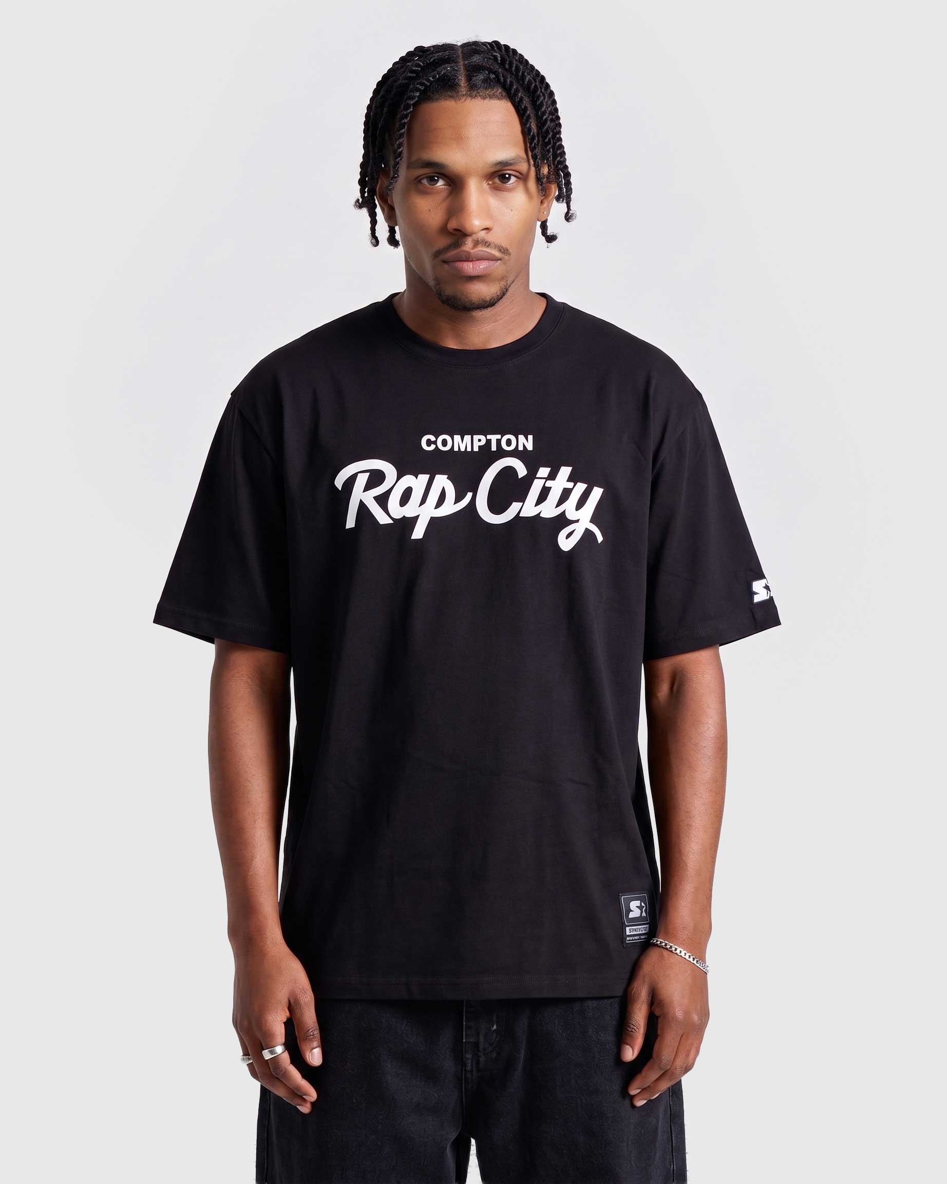 Camiseta Collab Starter x Compton Rap City Preta