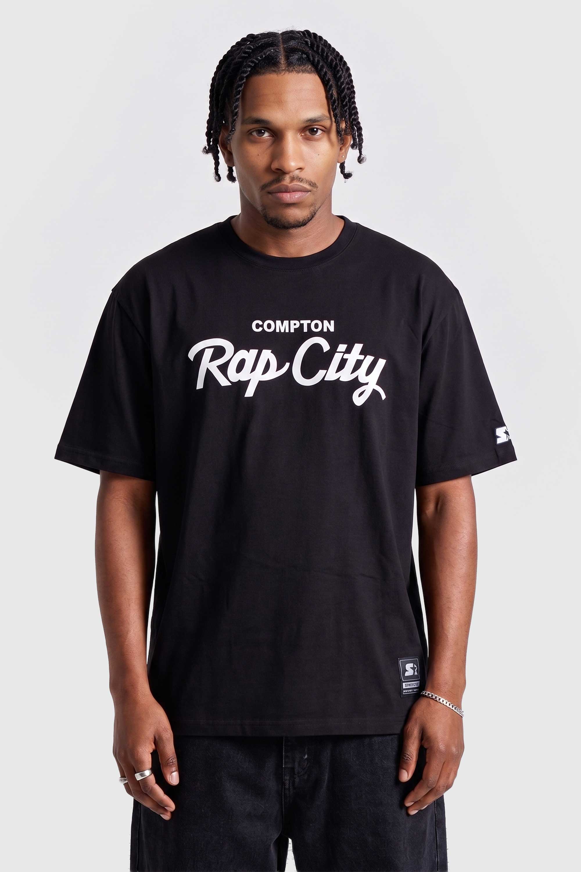 Camiseta Collab Starter x Compton Rap City Preta