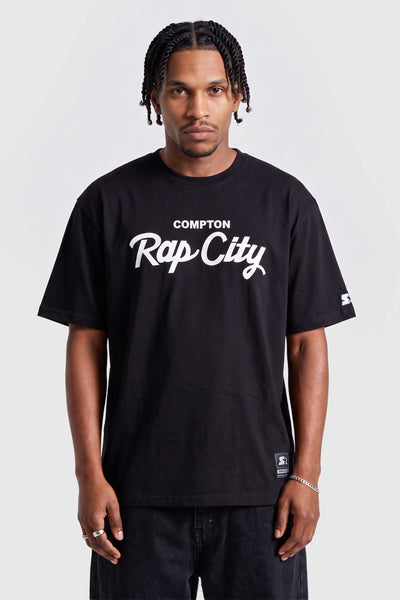 Camiseta Collab Starter x Compton Rap City Preta