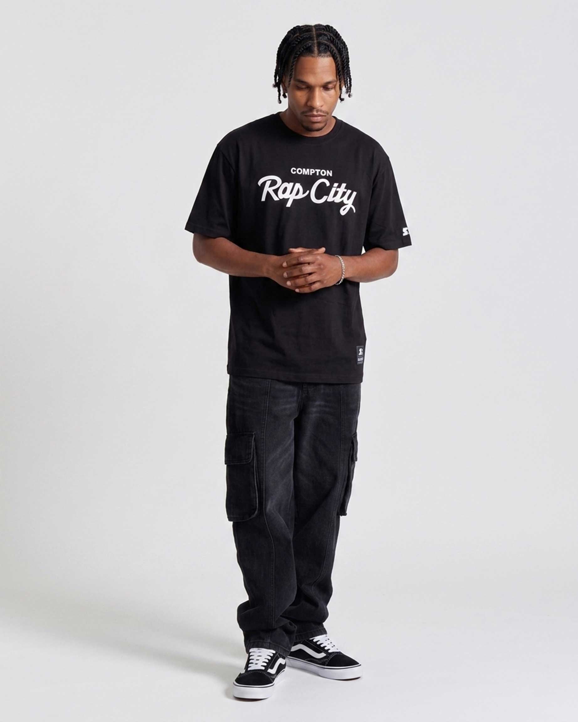 Camiseta Collab Starter x Compton Rap City Preta