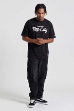Camiseta Collab Starter x Compton Rap City Preta