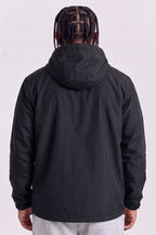 Jaqueta Compton Corta Vento Anorak Vira Bolsa Preta