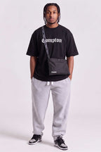 Jaqueta Compton Corta Vento Anorak Vira Bolsa Preta