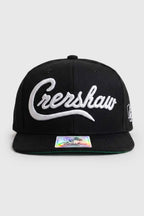 Boné Aba Reta Snapback Crenshaw Logo Preto Smart Cap NFC