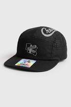 Boné Five Panel Crenshaw Logo Emborrachado Refletivo Preto Smart Cap NFC