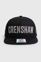 Boné Aba Reta Snapback Crenshaw Block Logo Preto Smart Cap NFC