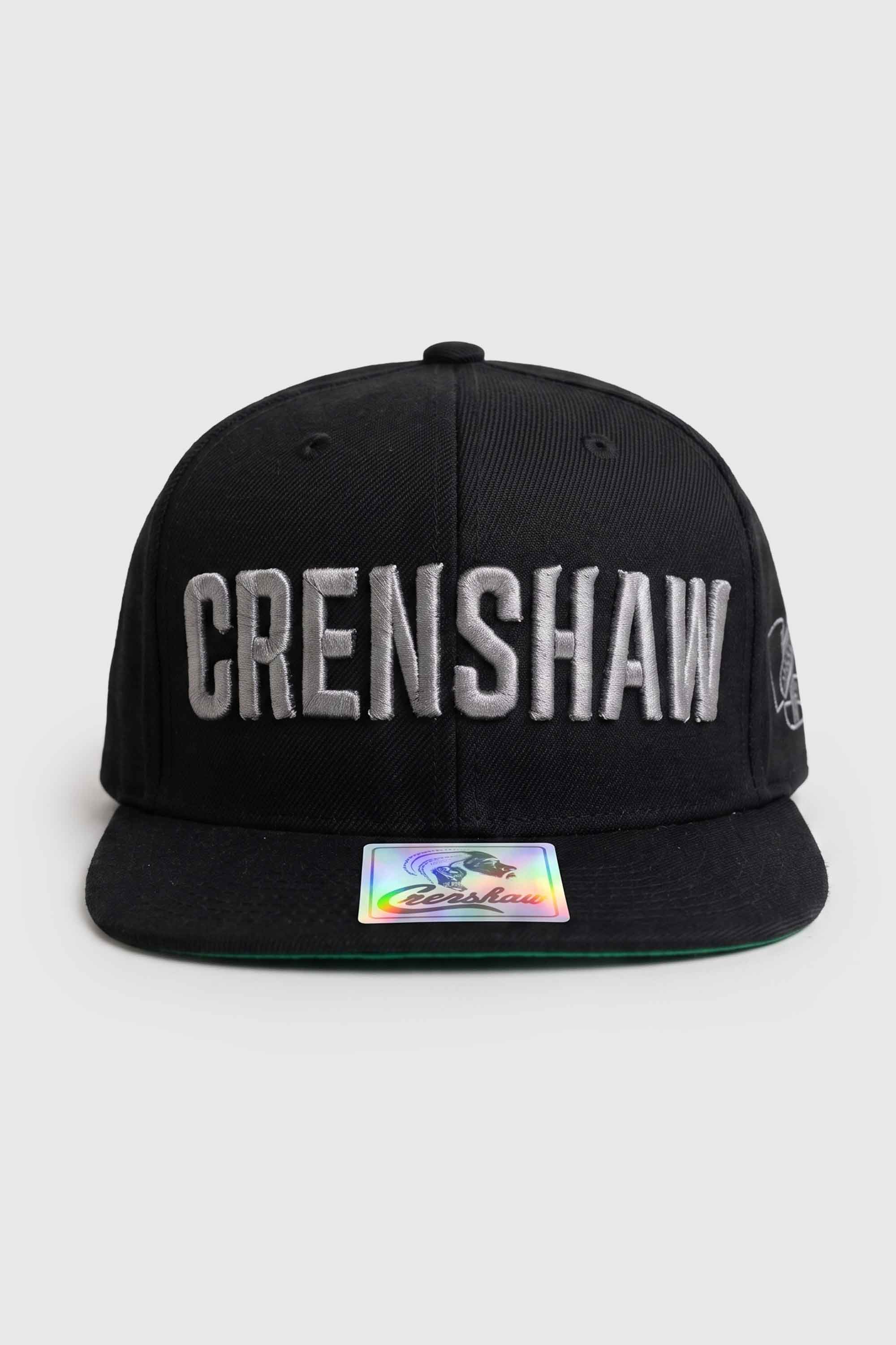 Boné Aba Reta Snapback Crenshaw Block Logo - Preto