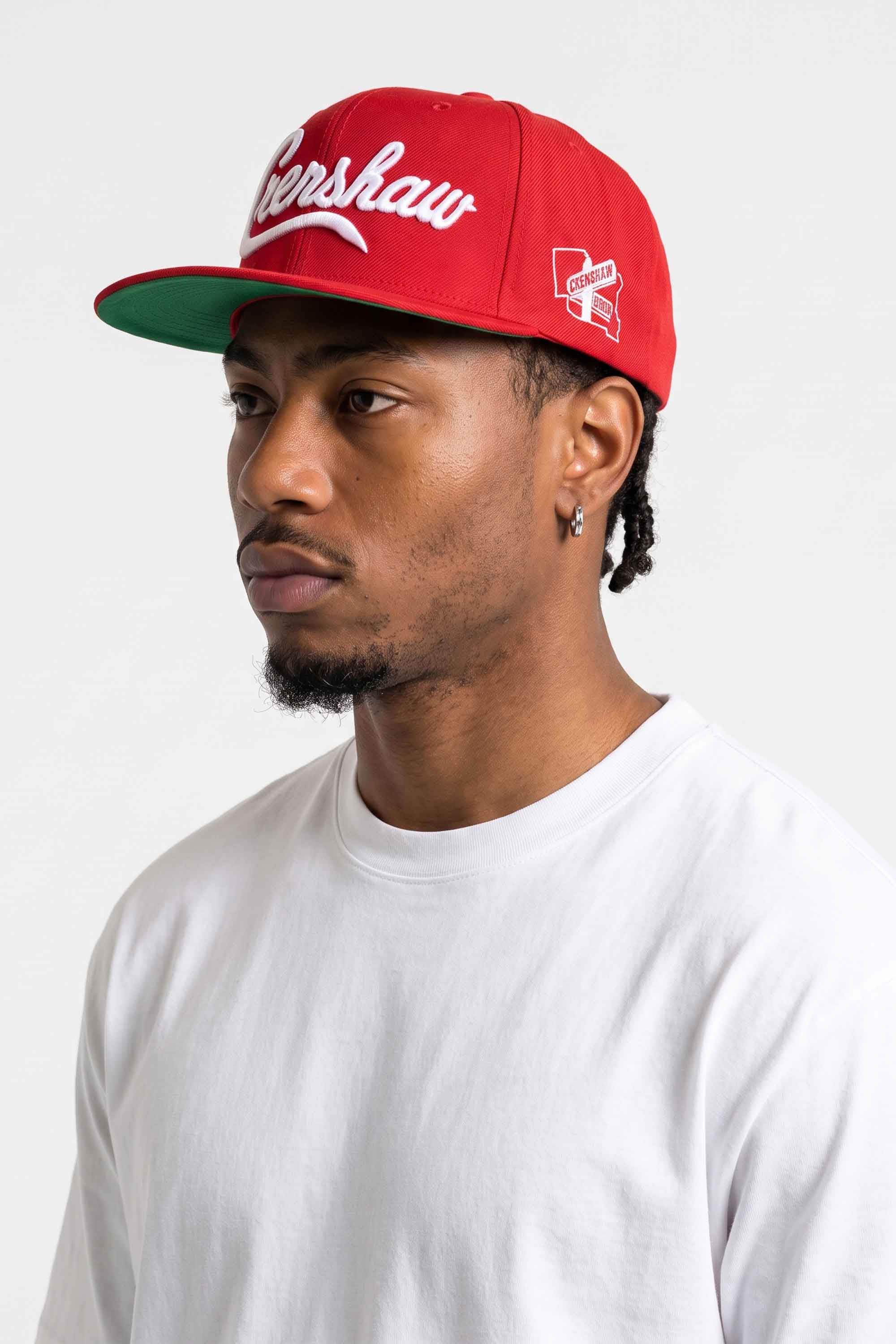 Boné Aba Reta Snapback Crenshaw Logo - Vermelho