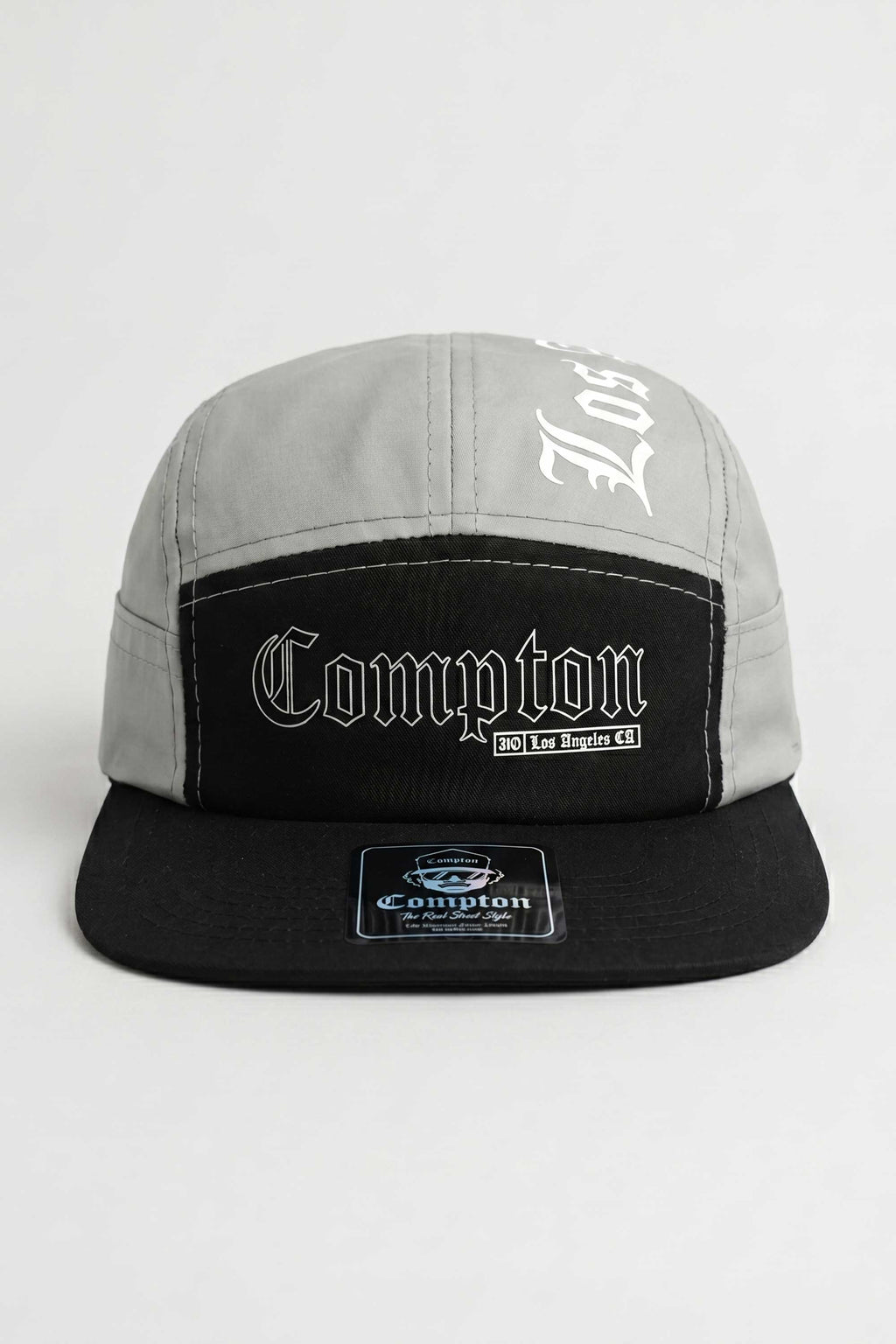 Boné Compton Five Panel Los Angeles Cinza