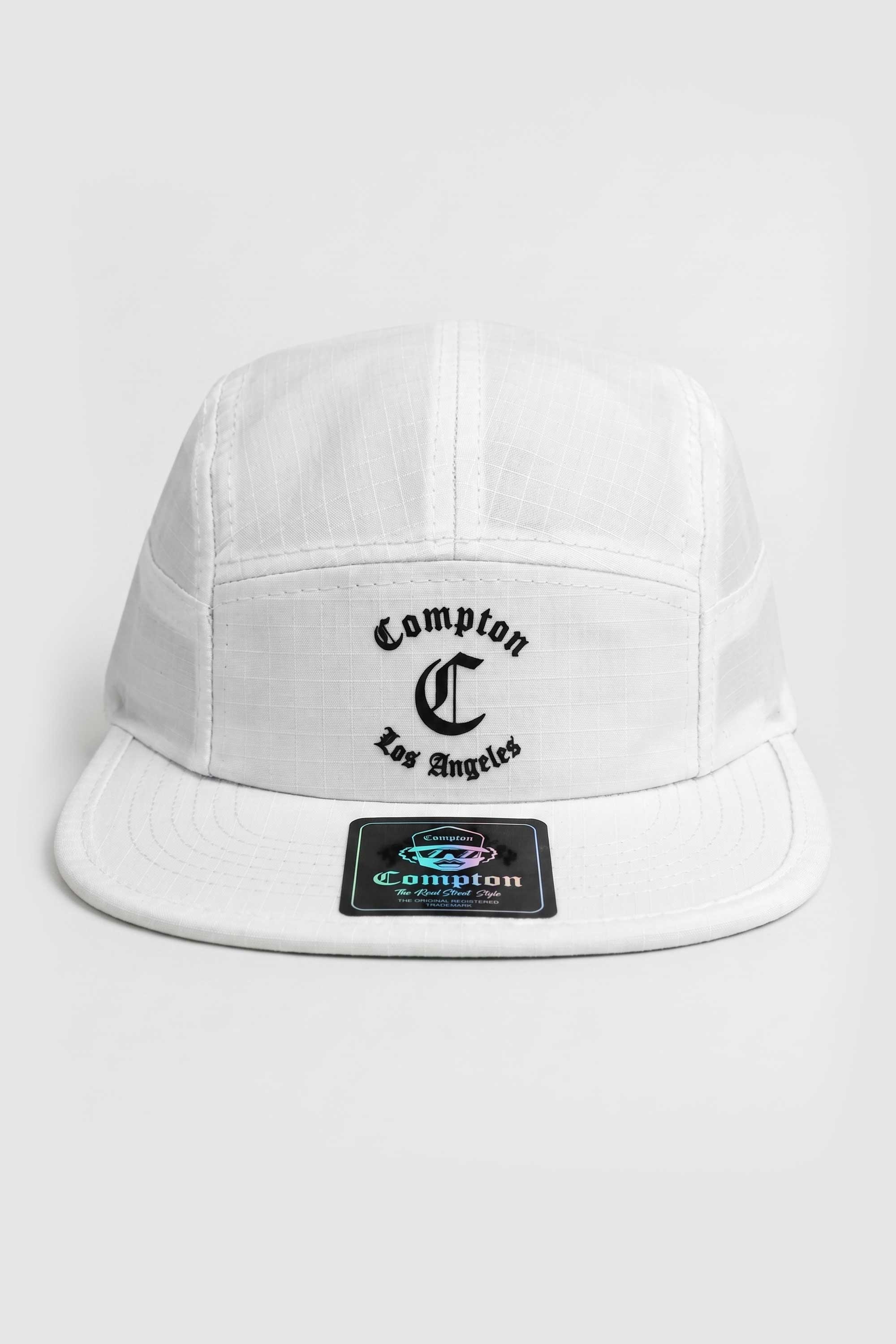 Boné Compton Five Panel Strapback Los Angeles Branco