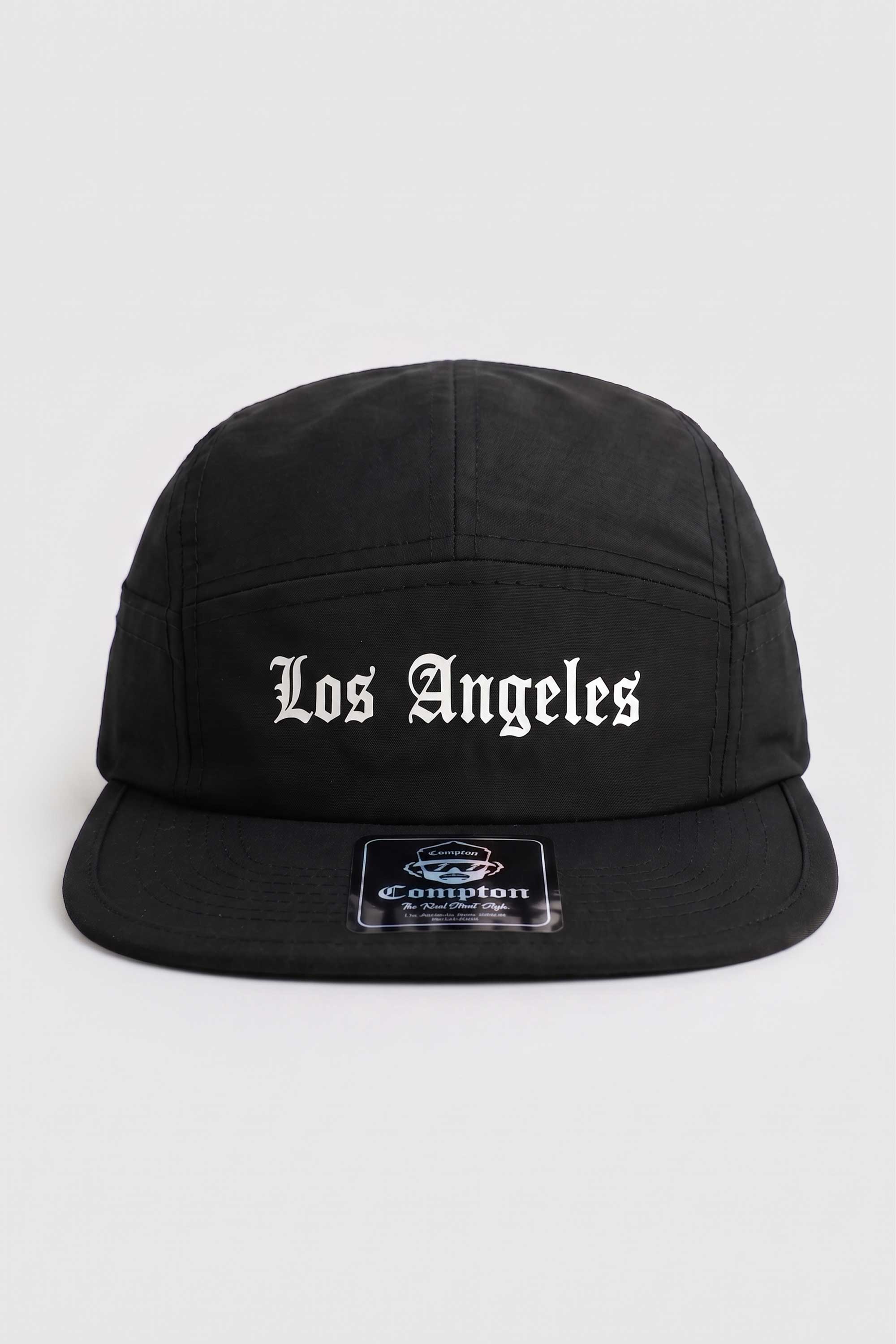 Boné Compton Five Panel Strapback Los Angeles Preto