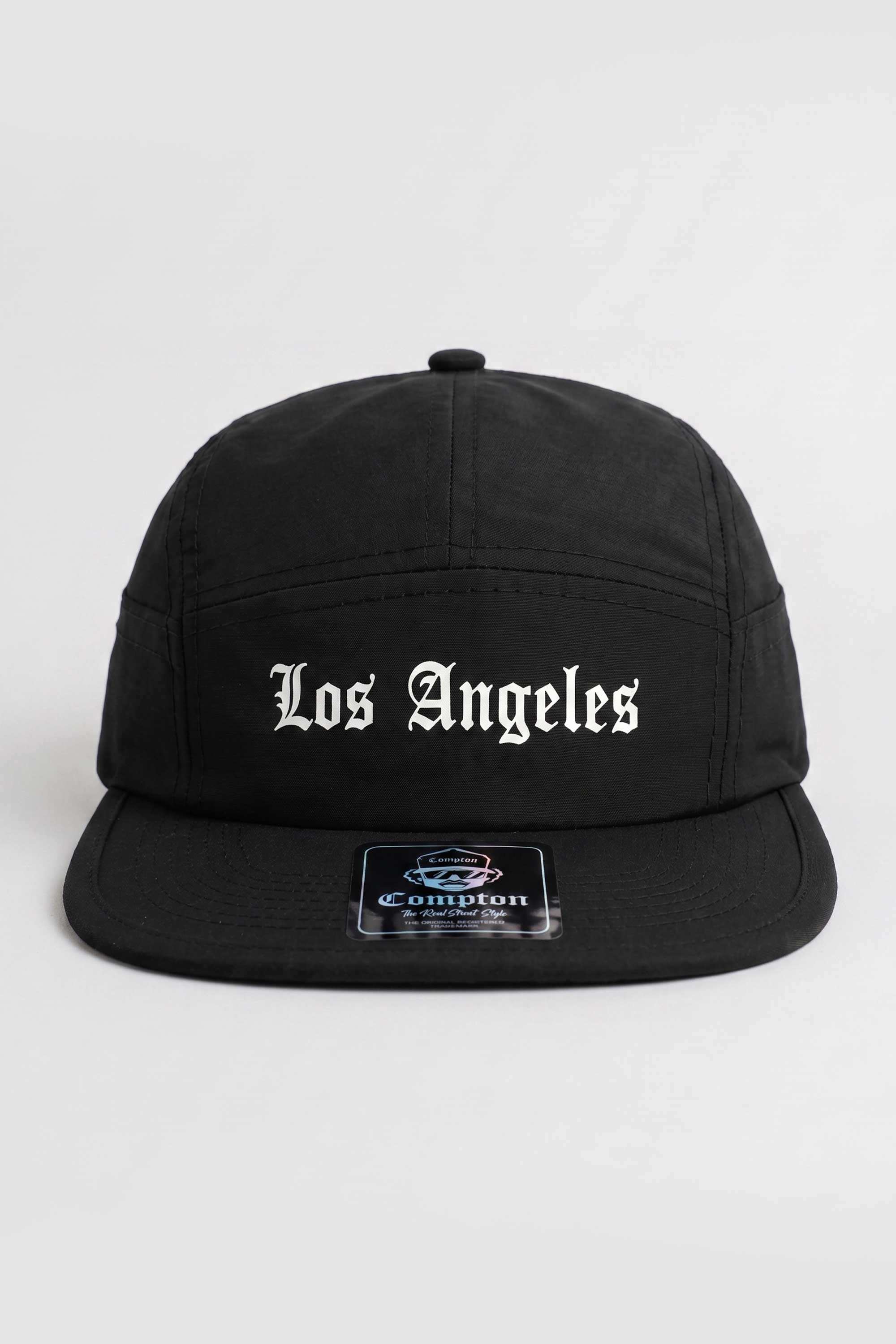 Boné Compton Five Panel Strapback Los Angeles Preto