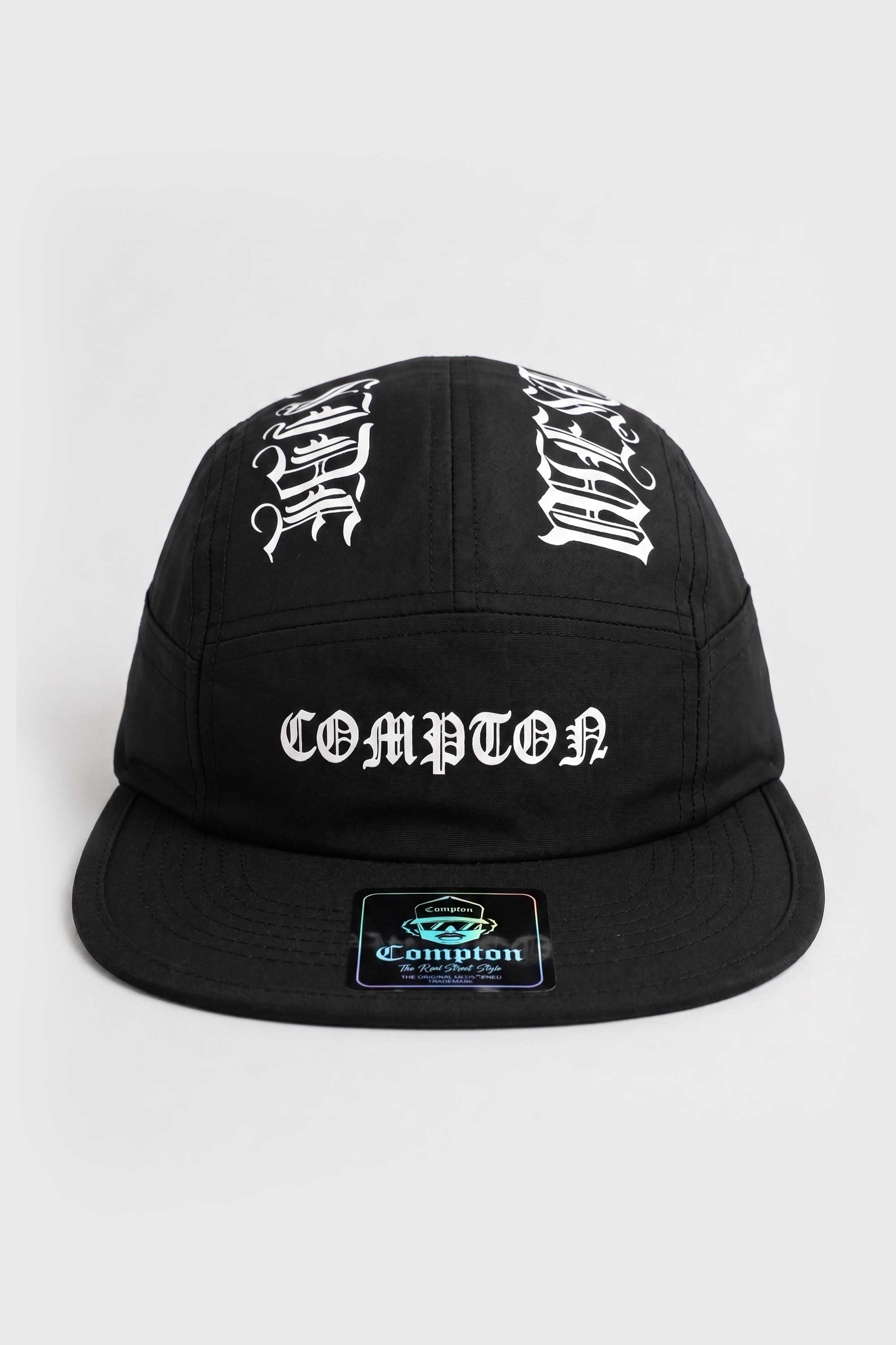 Boné Compton Five Panel Strapback West Side Preto