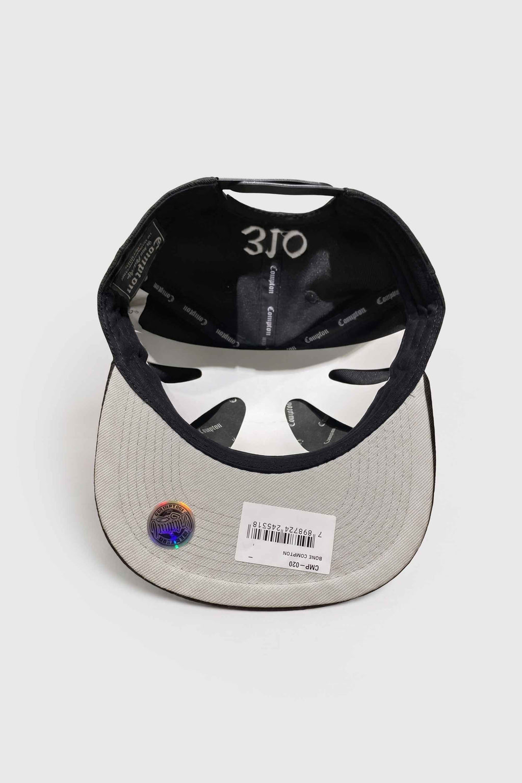 Boné Aba Reta Snapback Compton Icon - Preto