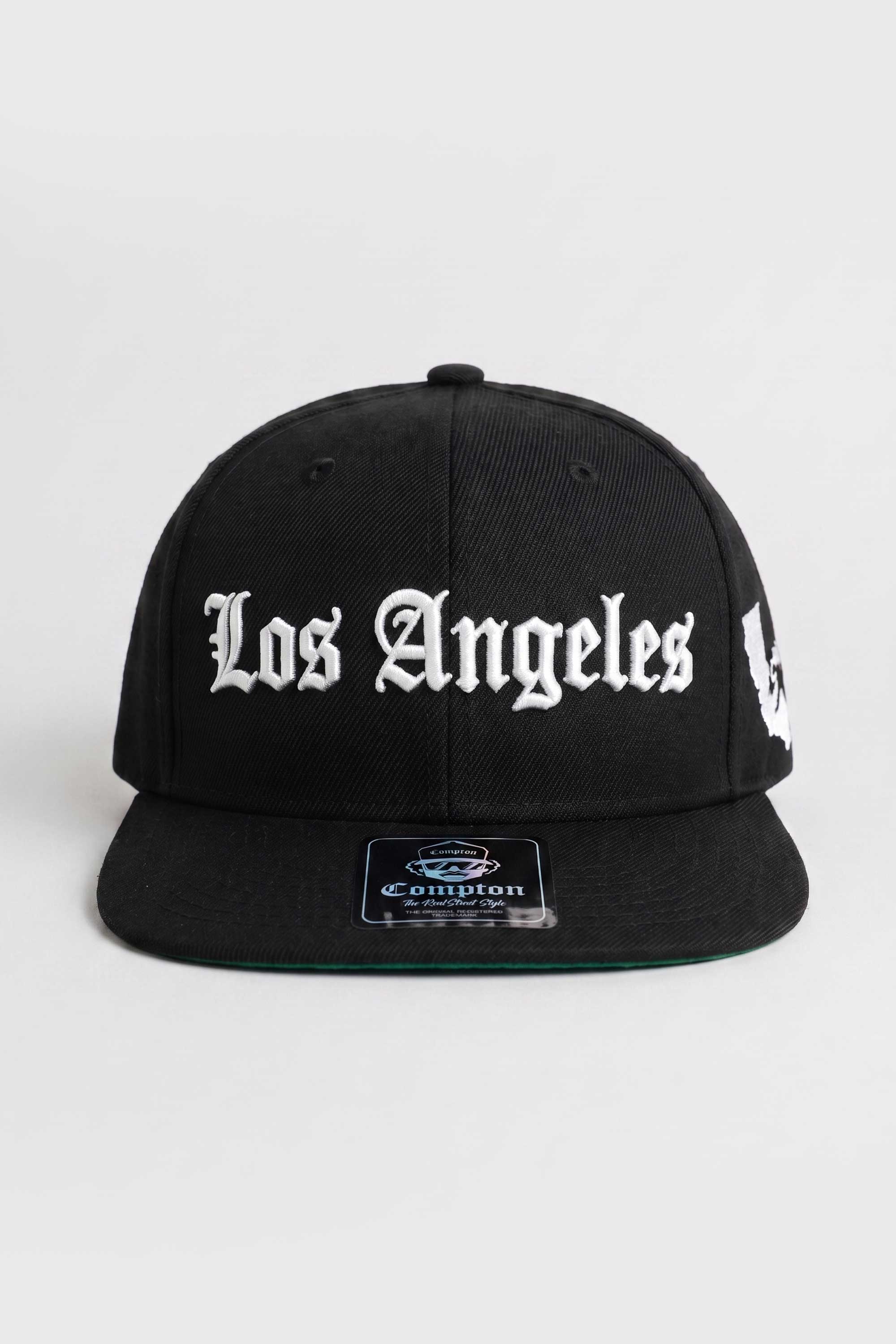 Boné Compton Aba Reta Los Angeles California Preto