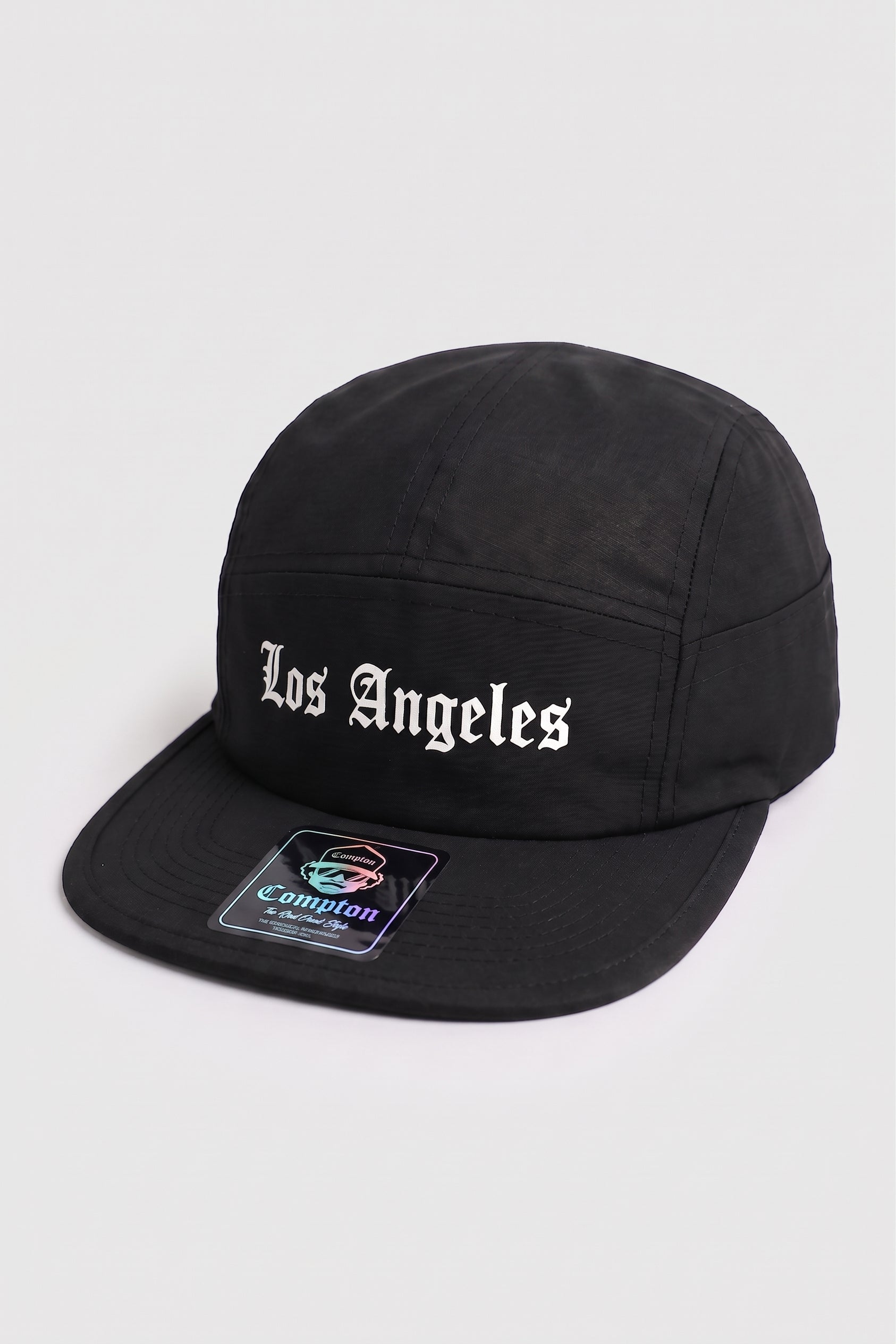 Boné Compton Five Panel Strapback Los Angeles Preto