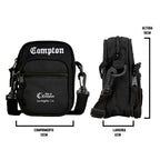 Shoulder Bag Compton Tradicional Bordada Preta