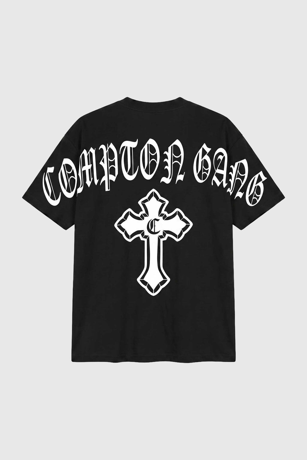 Camiseta Compton Oversized Gang Cross Preto