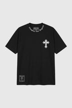 Camiseta Compton Oversized Gang Cross Preto