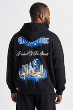 Moletom Compton Canguru CityScape Preto