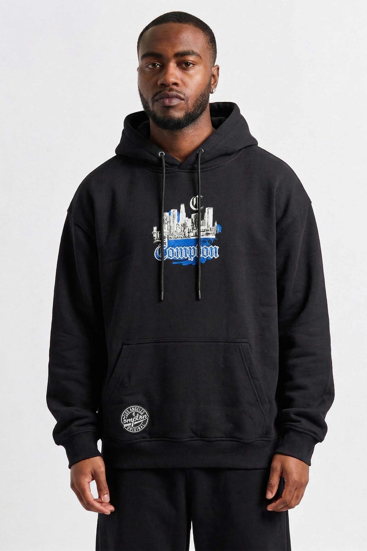 Moletom Compton CityScape Preto 3 Cabos | Streetwear – COMPTON