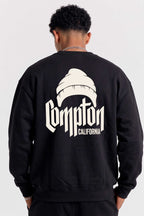 Moletom Compton Careca Gorro Preto
