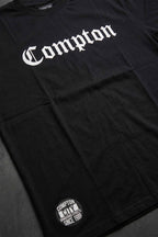 Camiseta Oversized Compton Streetwear Clássica Preta