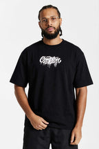 Camiseta Compton Oversized Drained Preta