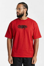 Camiseta Compton Oversized Drained Morcego Vermelha