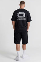 Camiseta Compton Oversized Illusion Preta