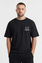 Camiseta Compton Oversized Illusion Preta