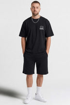 Camiseta Compton Oversized Illusion Preta