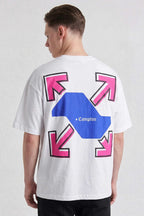 Camiseta Compton Oversized Locations Branca