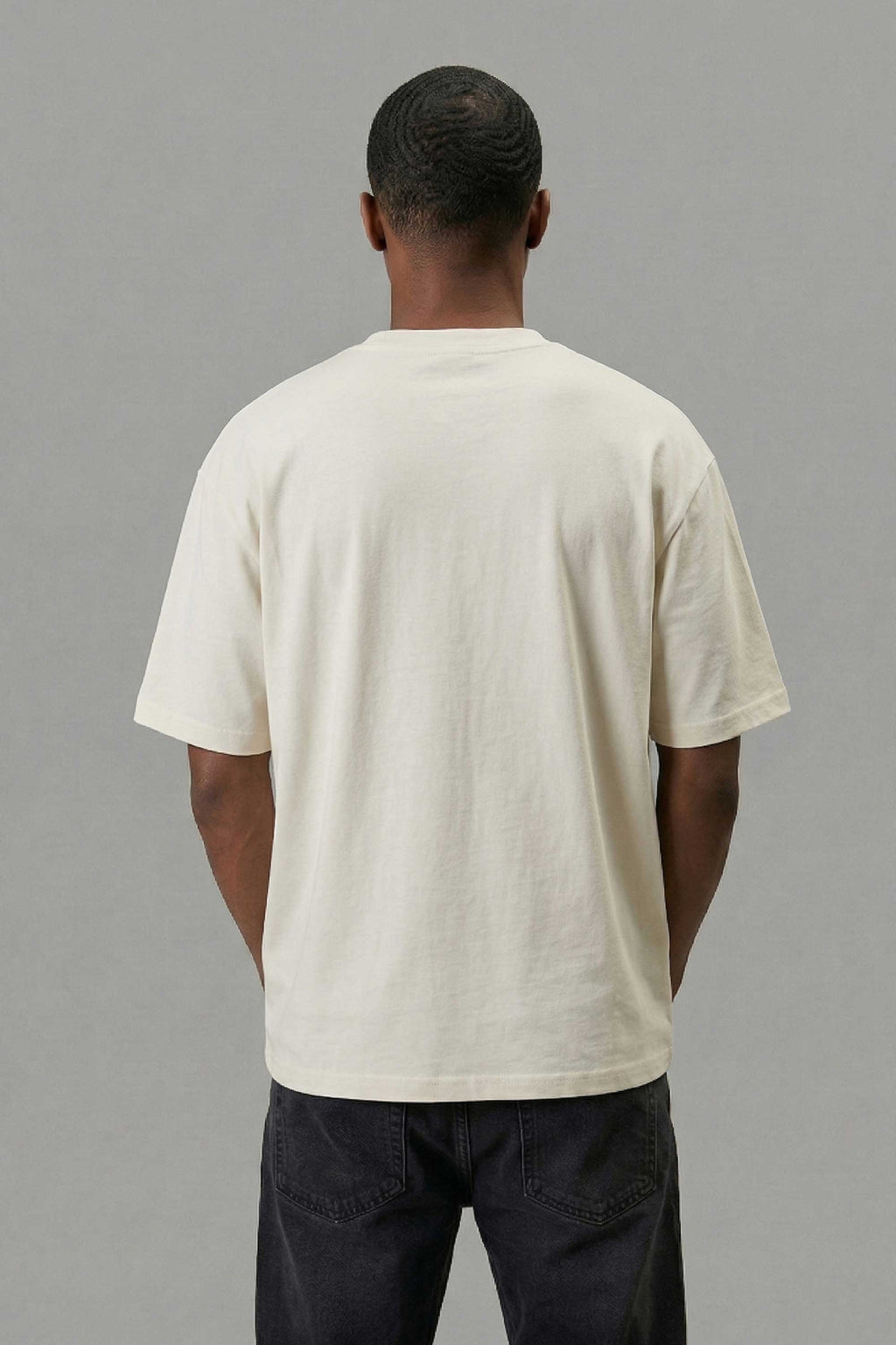 Camiseta Compton Oversized Logo Refletivo Off White