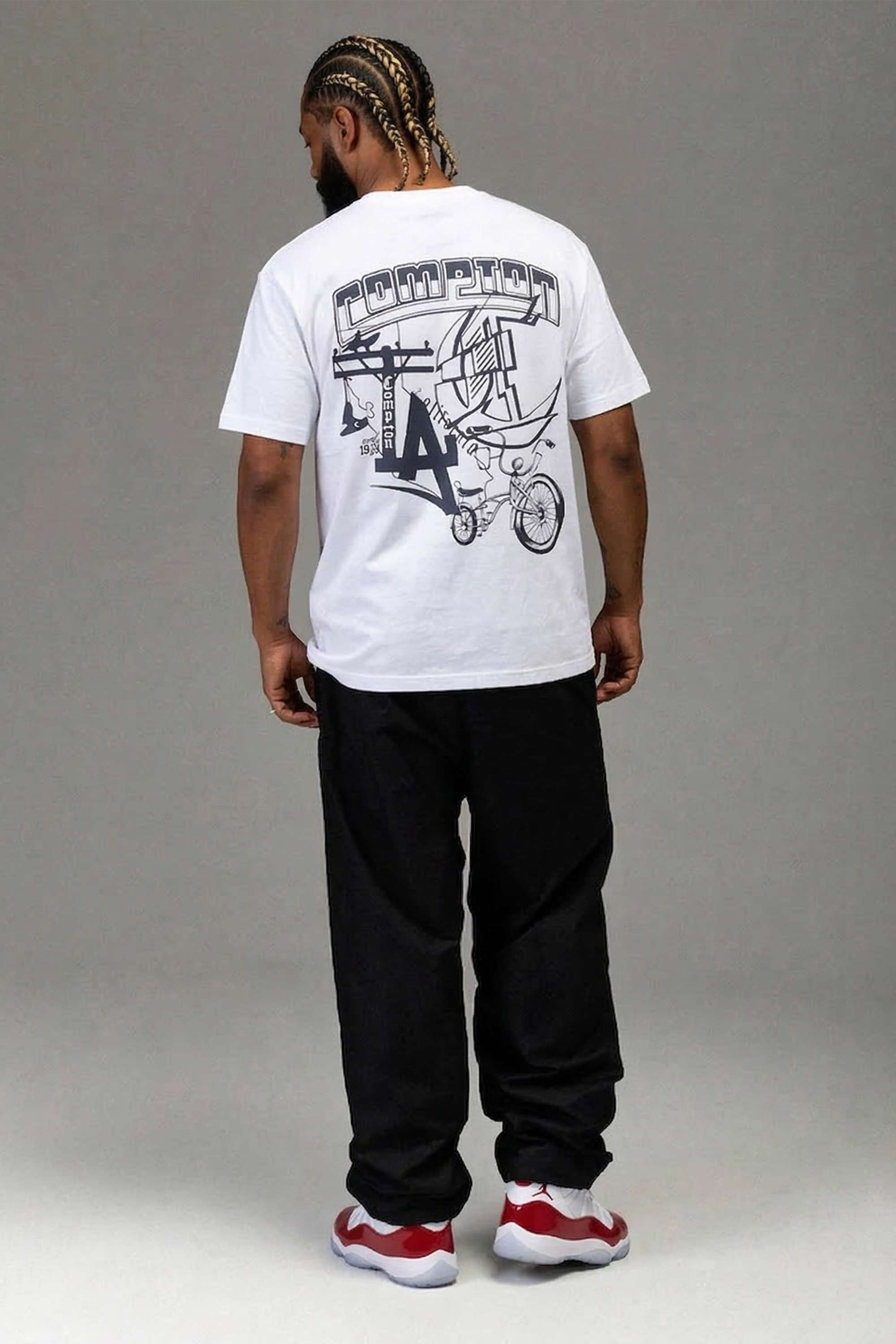 Camiseta Compton Oversized Lowbike Legacy Branco
