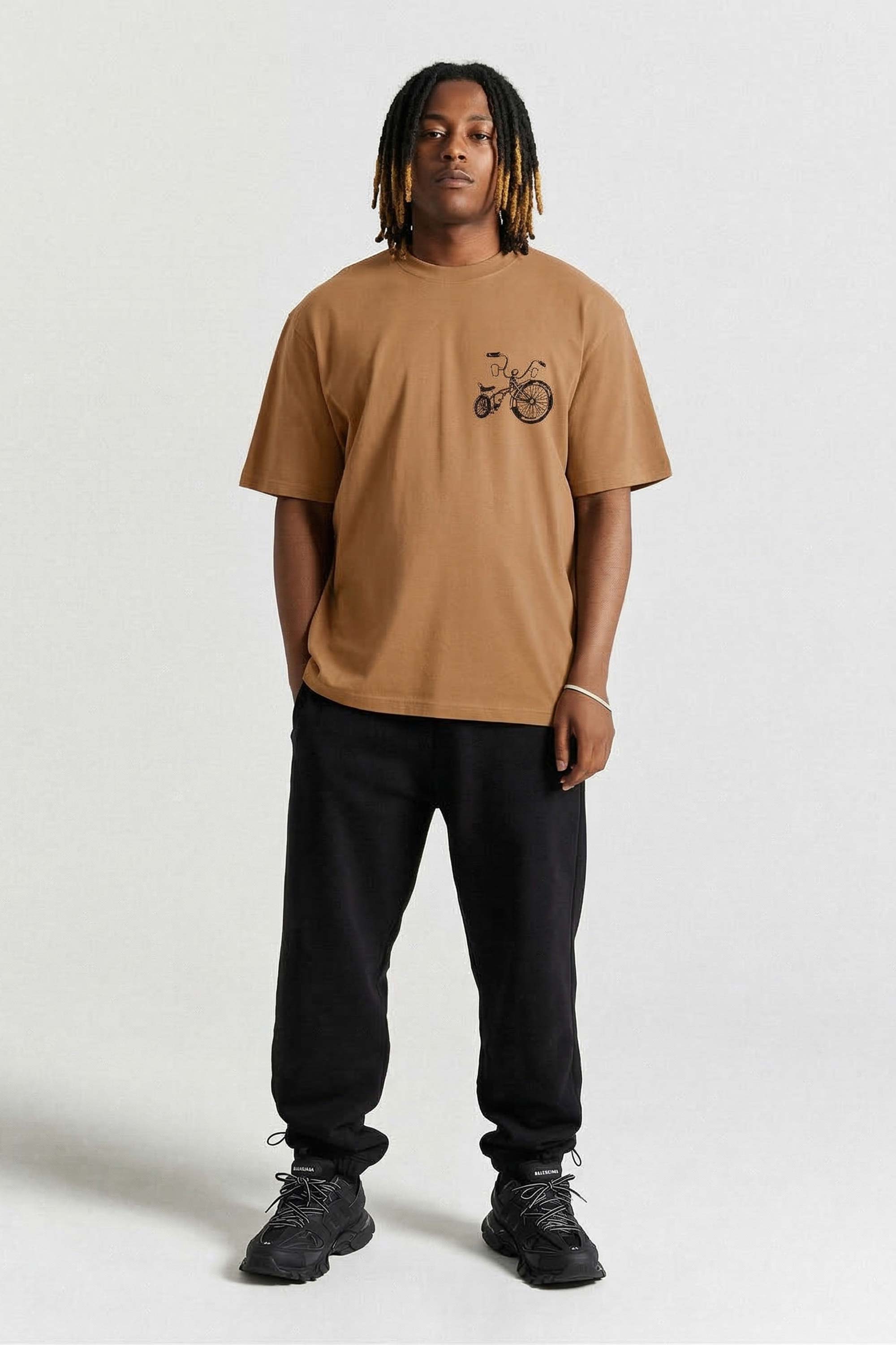 Camiseta Compton Oversized Lowbike Legacy Caqui